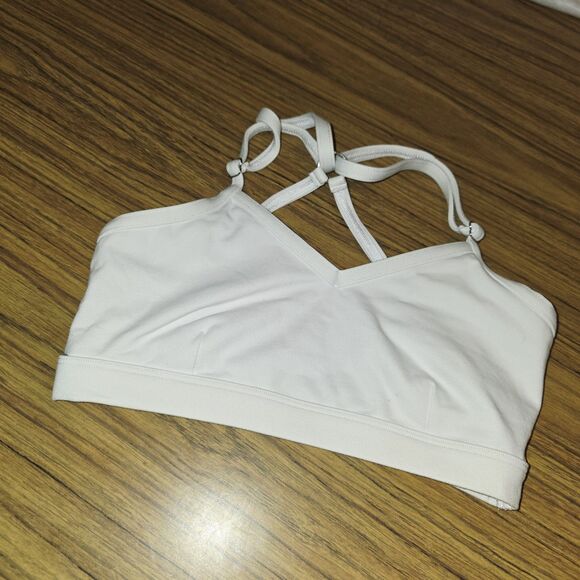 BOMBSHELL "PUMPED" SPORTSWEAR Sz XS Black Logo Workout Athletic Sports Bra - Picture 2 of 7